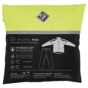 Tucano Urbano - Diluvio Pro - set jakna i hlače - crno/fluo. žuto